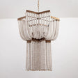 ChandeliersDecor.com-Chandeliers-Beaded Wooden Fringe Antique Chandelier