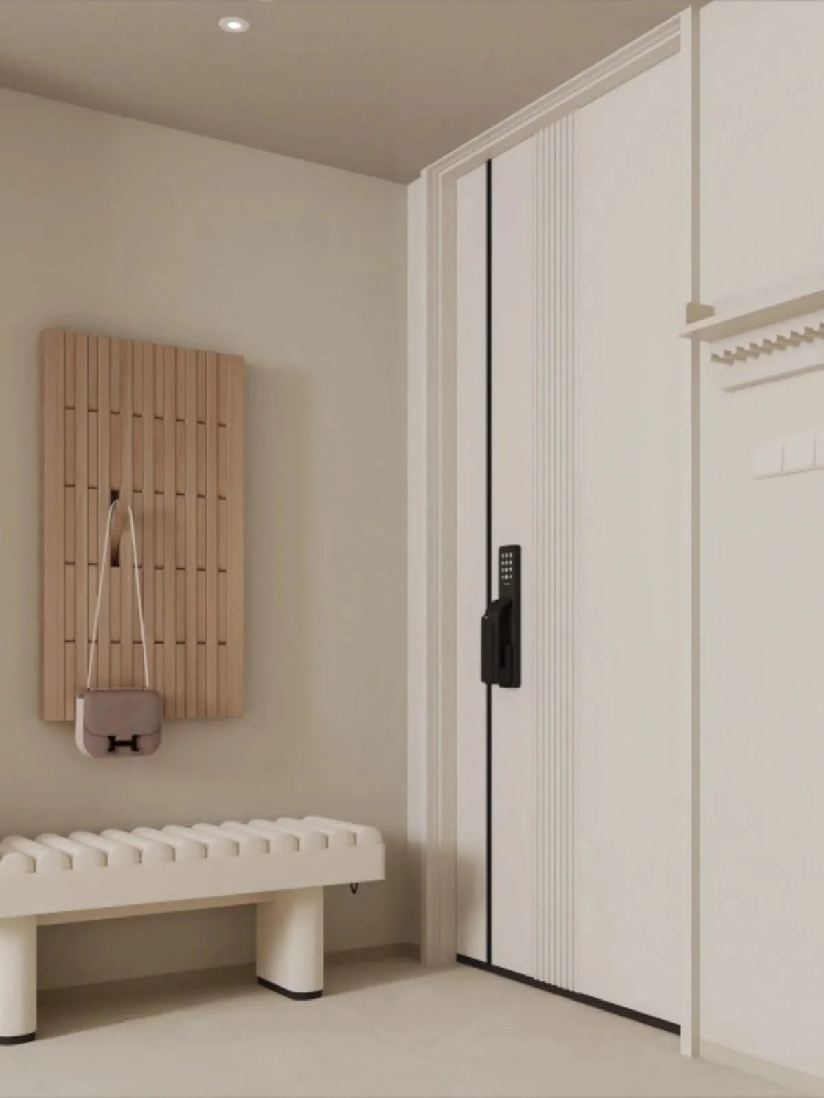 Beech Wood Piano Wall Hanging Coats Organiser-ChandeliersDecor.com