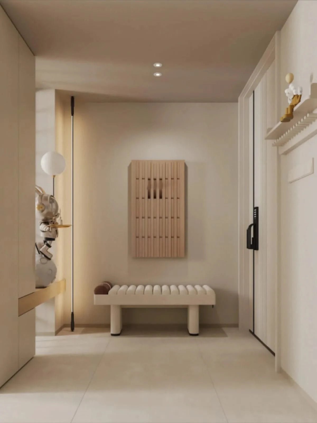 Beech Wood Piano Wall Hanging Coats Organiser-ChandeliersDecor.com