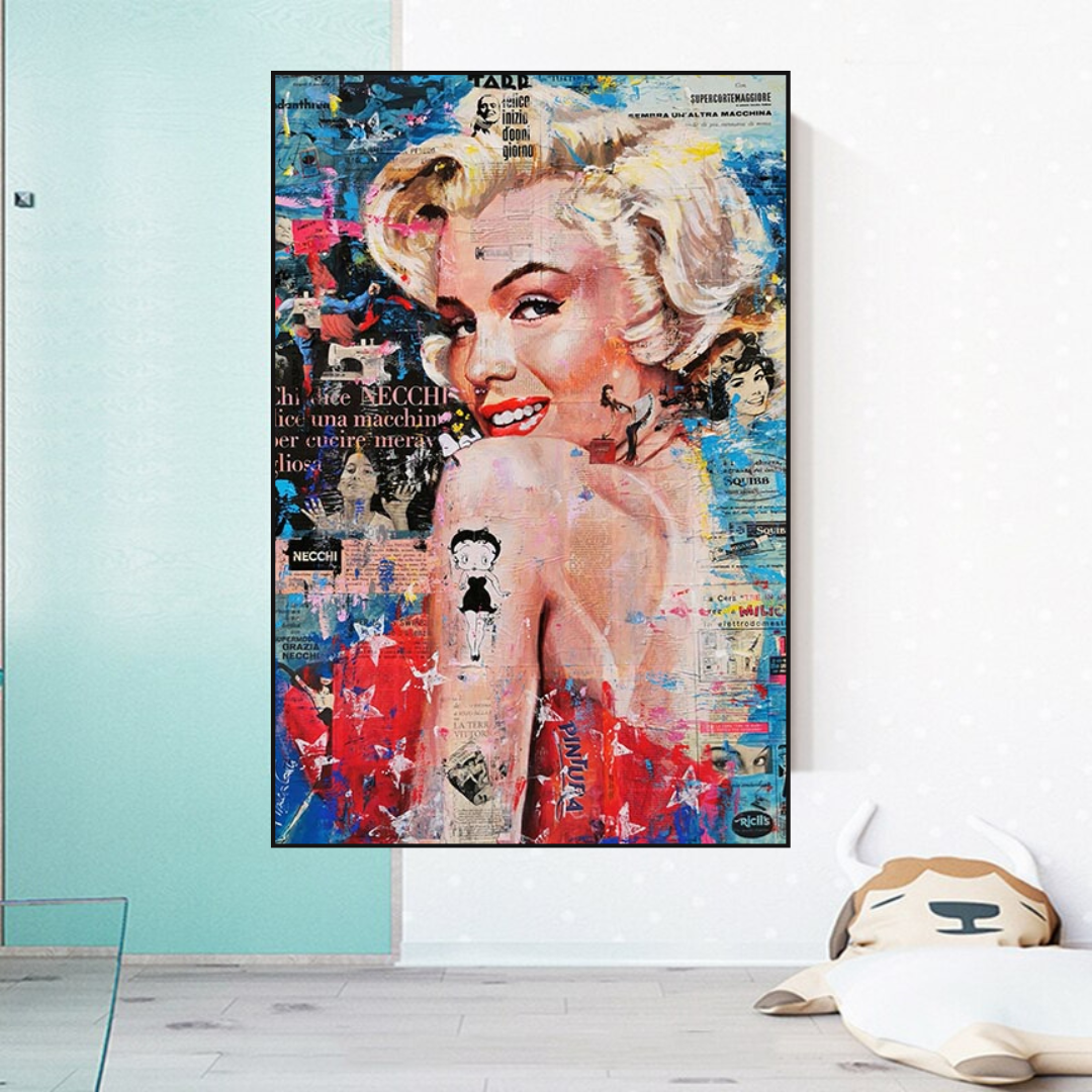 Betty Boop Marilyn Poster - Iconic Star Tribute for Fans and Collectors-ChandeliersDecor.com