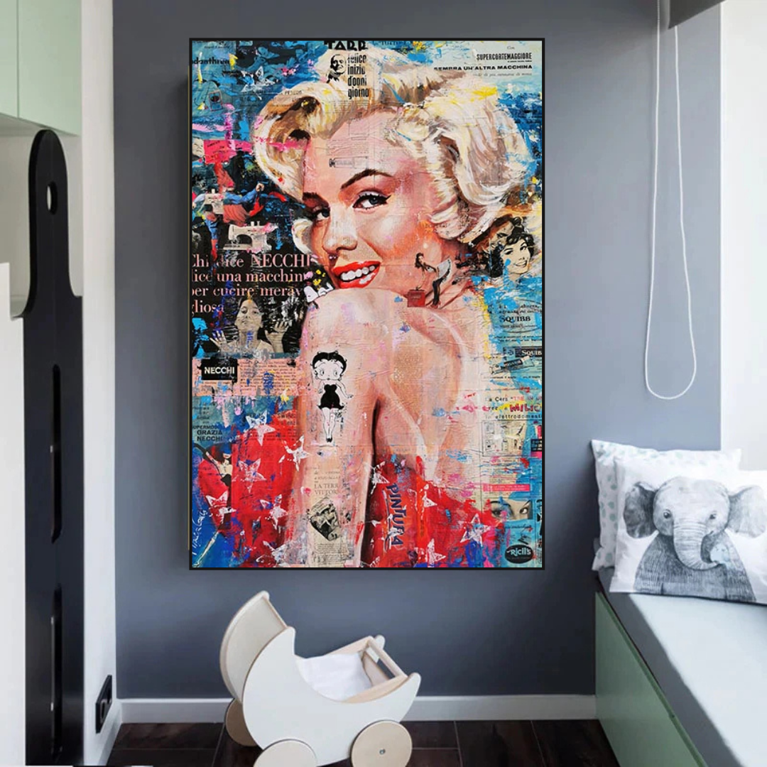 Betty Boop Marilyn Poster - Iconic Star Tribute for Fans and Collectors-ChandeliersDecor.com