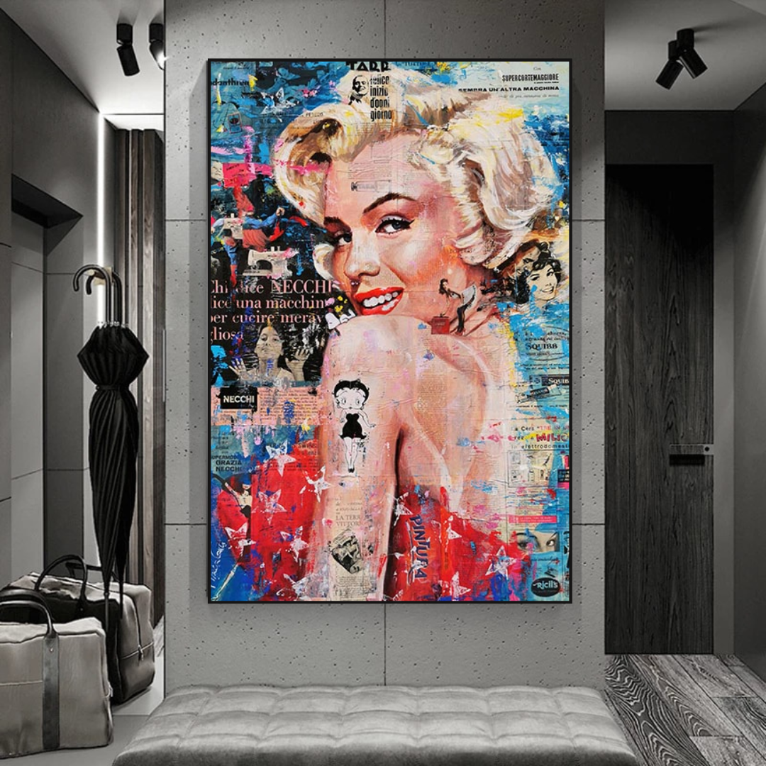 Betty Boop Marilyn Poster - Iconic Star Tribute for Fans and Collectors-ChandeliersDecor.com