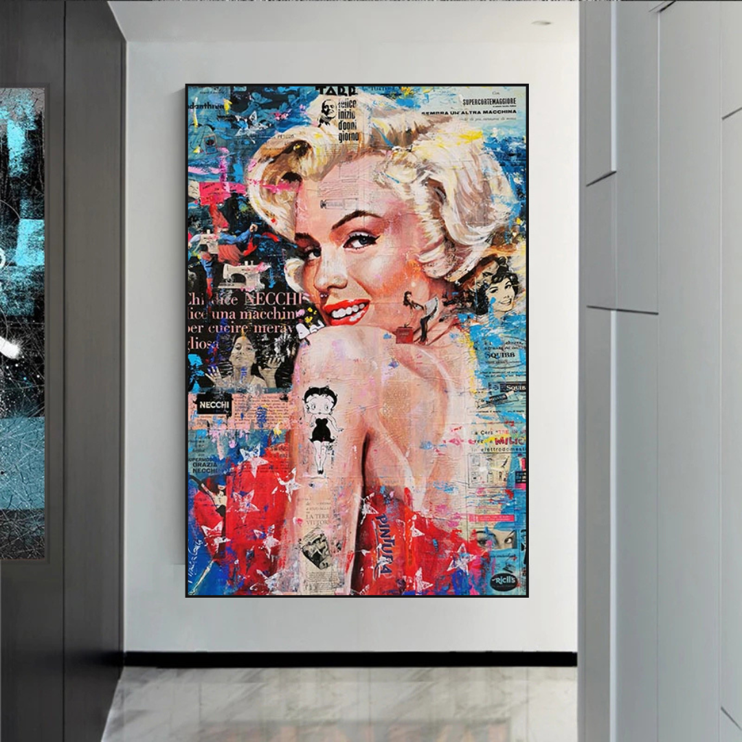 Betty Boop Marilyn Poster - Iconic Star Tribute for Fans and Collectors-ChandeliersDecor.com