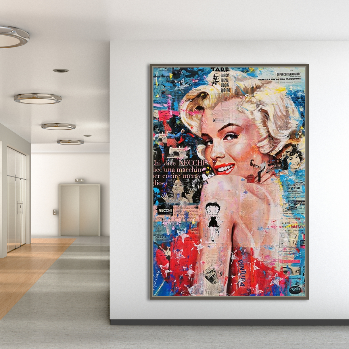 Betty Boop Marilyn Poster - Iconic Star Tribute for Fans and Collectors-ChandeliersDecor.com