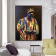 ChandeliersDecor.com-Musicians Wall Art-Biggie Smalls Rapper Canvas Wall Art - Authentic & Stylish