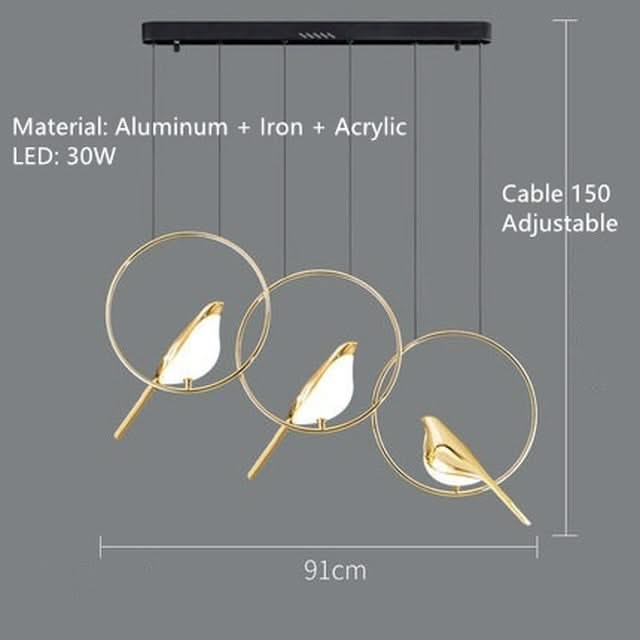 Bird Shaped Acrylic Chandelier: Elegant Lighting Solution-ChandeliersDecor.com