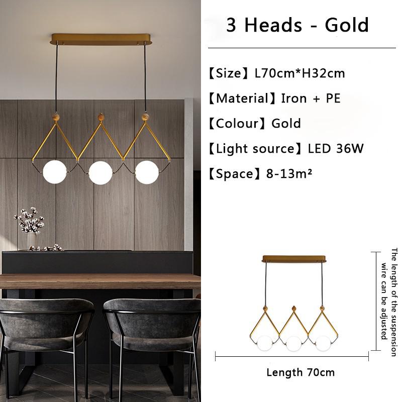 ChandeliersDecor.com-Kitchen Island-Black and Gold Globe LED - Glass Balls Hanging Light