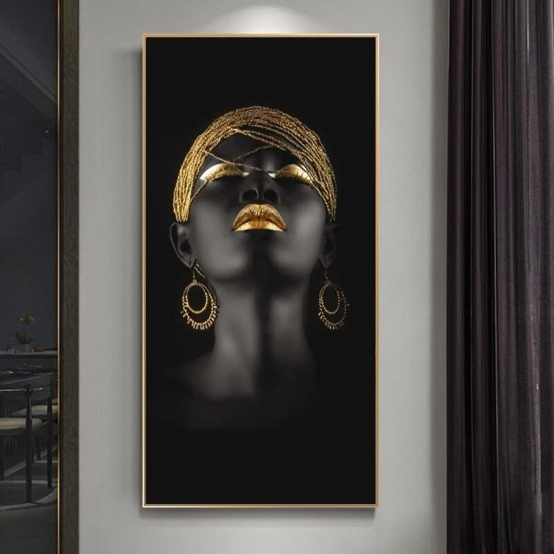 Black Girl Poster Stunning Bohemian Wall Art-ChandeliersDecor.com