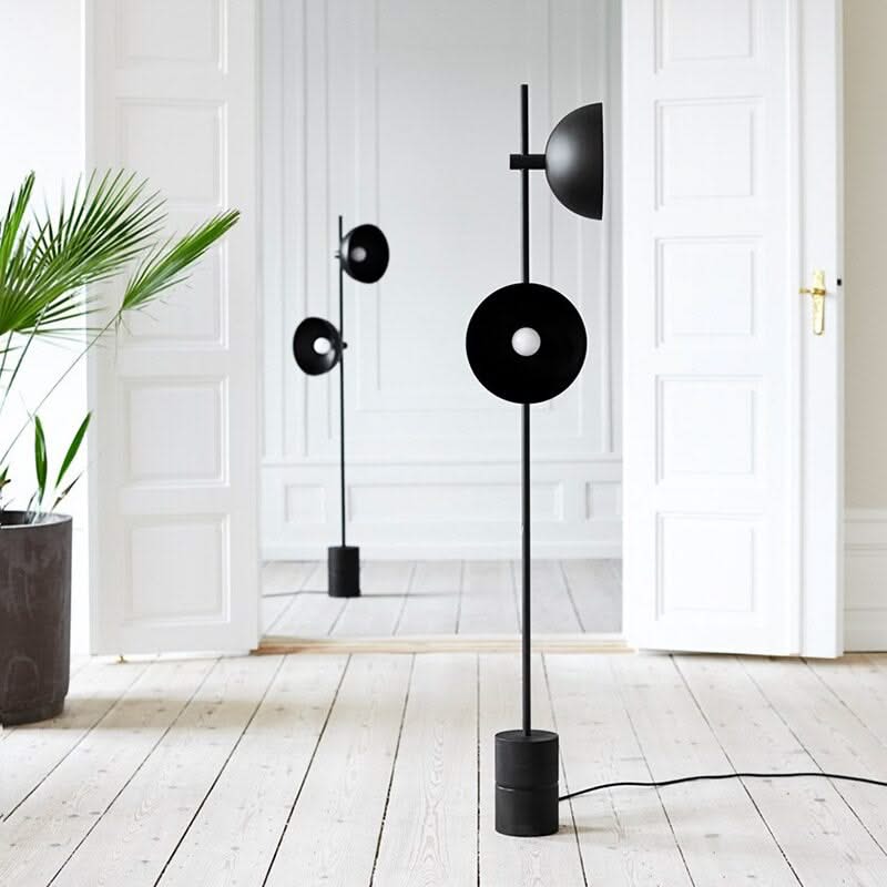 Black Heavy Standing Lamp: Durable Design and Elegant Style-ChandeliersDecor.com
