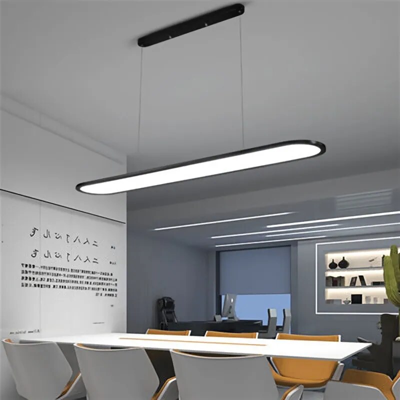 ChandeliersDecor.com-Kitchen Island-Black LED Pendant Lights - Modern Minimalist Design