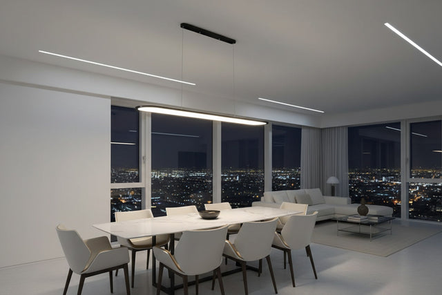 Black LED Pendant Lights - Modern Minimalist Design-ChandeliersDecor.com