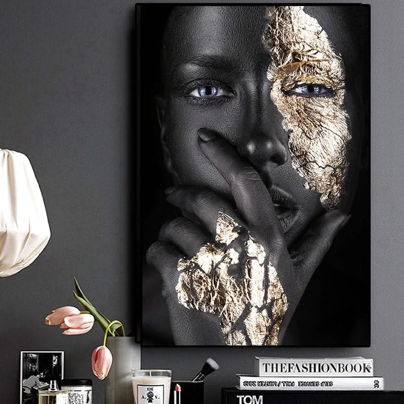 Black Woman Masked Wall Art: Expressive and Empowering Pieces-ChandeliersDecor.com