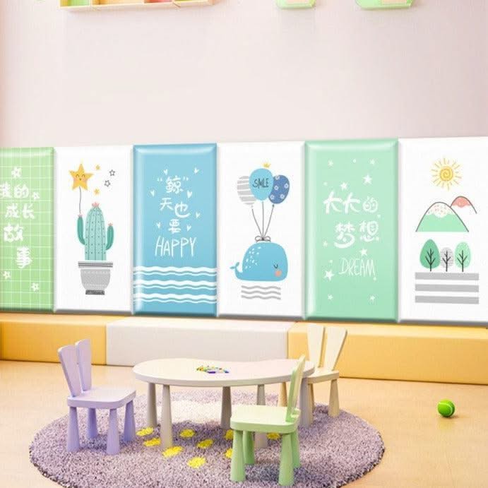 ChandeliersDecor.com-Padded Walls-Blossoming Flowers Kids Wall Padded Safety Cushions