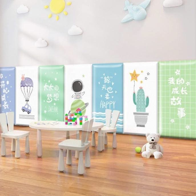 ChandeliersDecor.com-Padded Walls-Blossoming Flowers Kids Wall Padded Safety Cushions