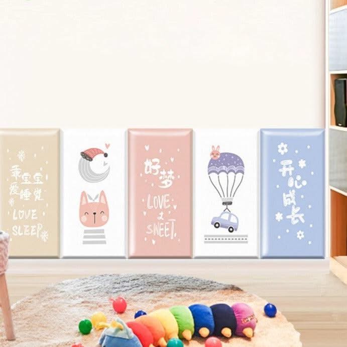 ChandeliersDecor.com-Padded Walls-Blossoming Flowers Kids Wall Padded Safety Cushions