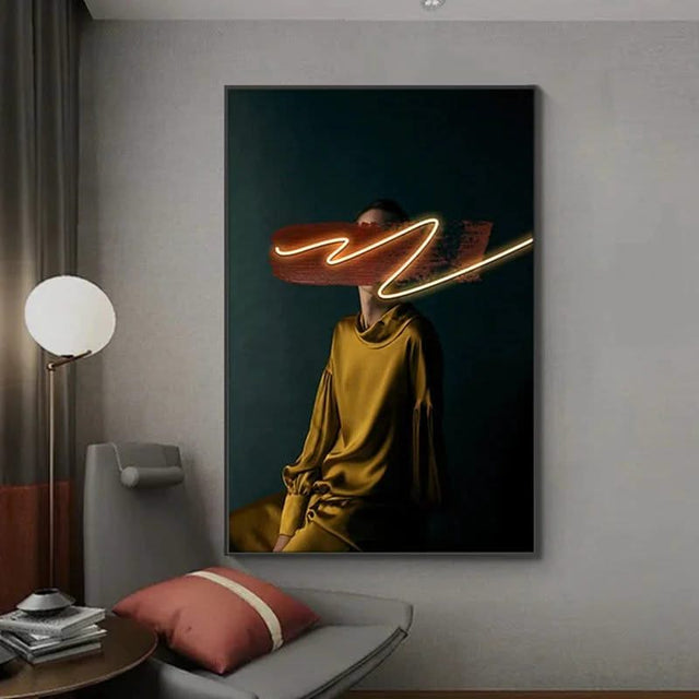 ChandeliersDecor.com-LED Wall Art-Bohemian Figure Porch LED Wall Art