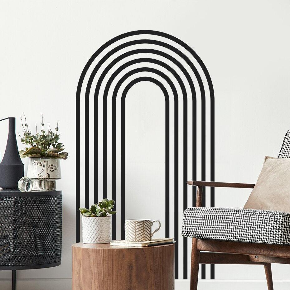 ChandeliersDecor.com-Kids Room Nursery Decals-Boho Arch Wall Decal: Vibrant Design for Chic Home Decor