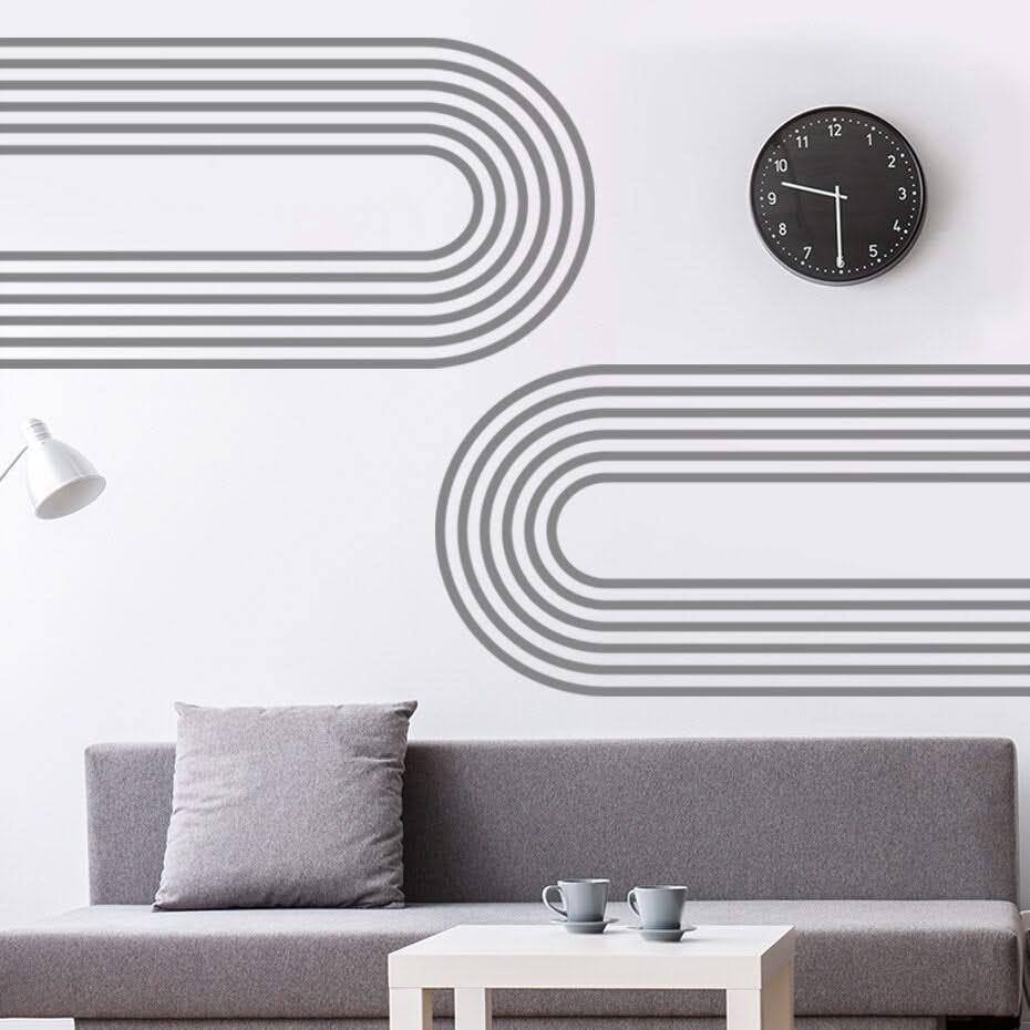 ChandeliersDecor.com-Kids Room Nursery Decals-Boho Arch Wall Decal: Vibrant Design for Chic Home Decor