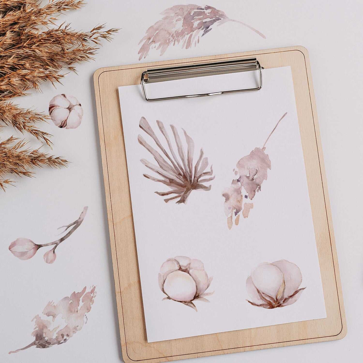 ChandeliersDecor.com-Kids Nursery Bohemian Wall Decals-Boho Floral Elements Wall Stickers - Inspiring Home Décor