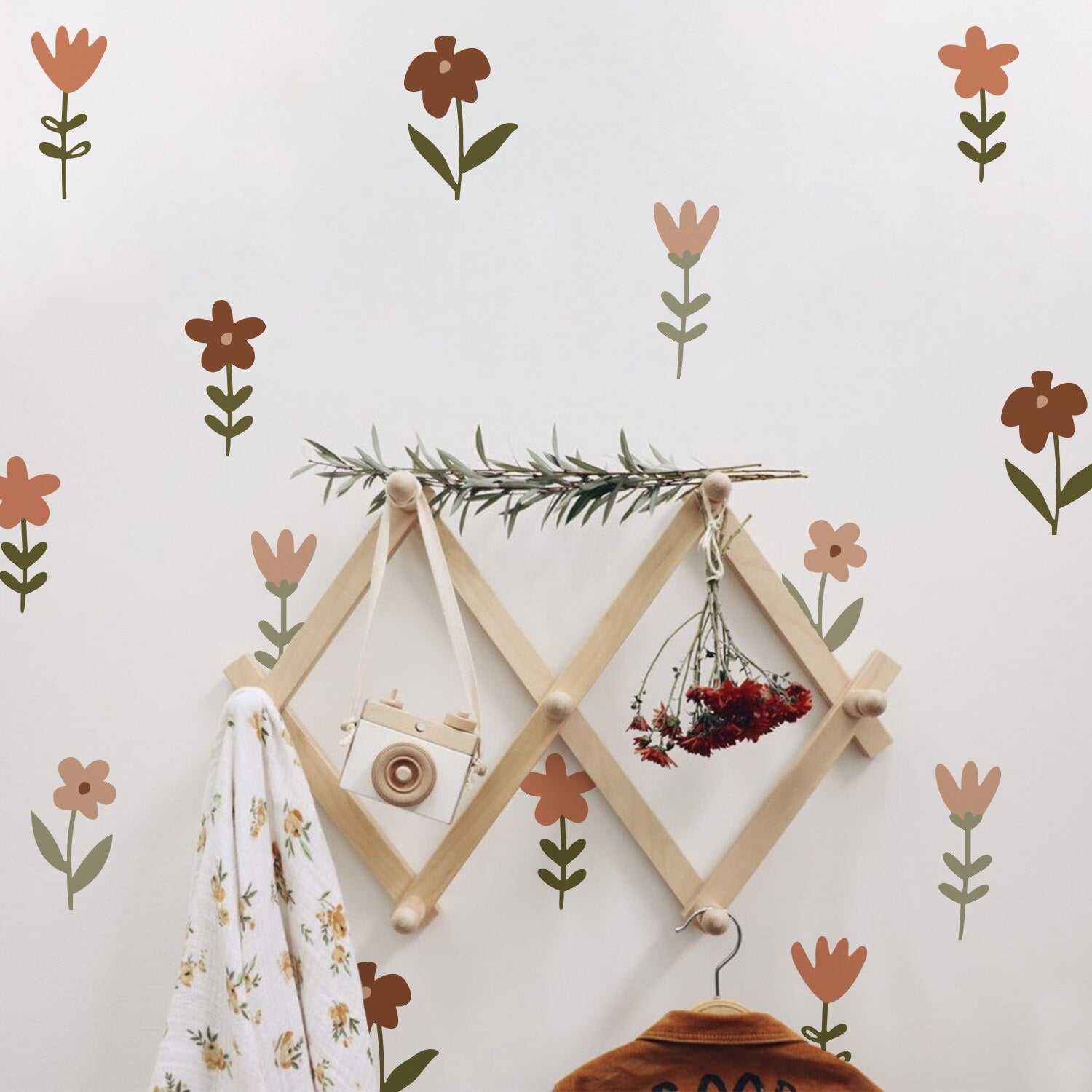 ChandeliersDecor.com-Kids Nursery Bohemian Wall Decals-Boho Flower Wall Decals - Elegant & Stylish Designs