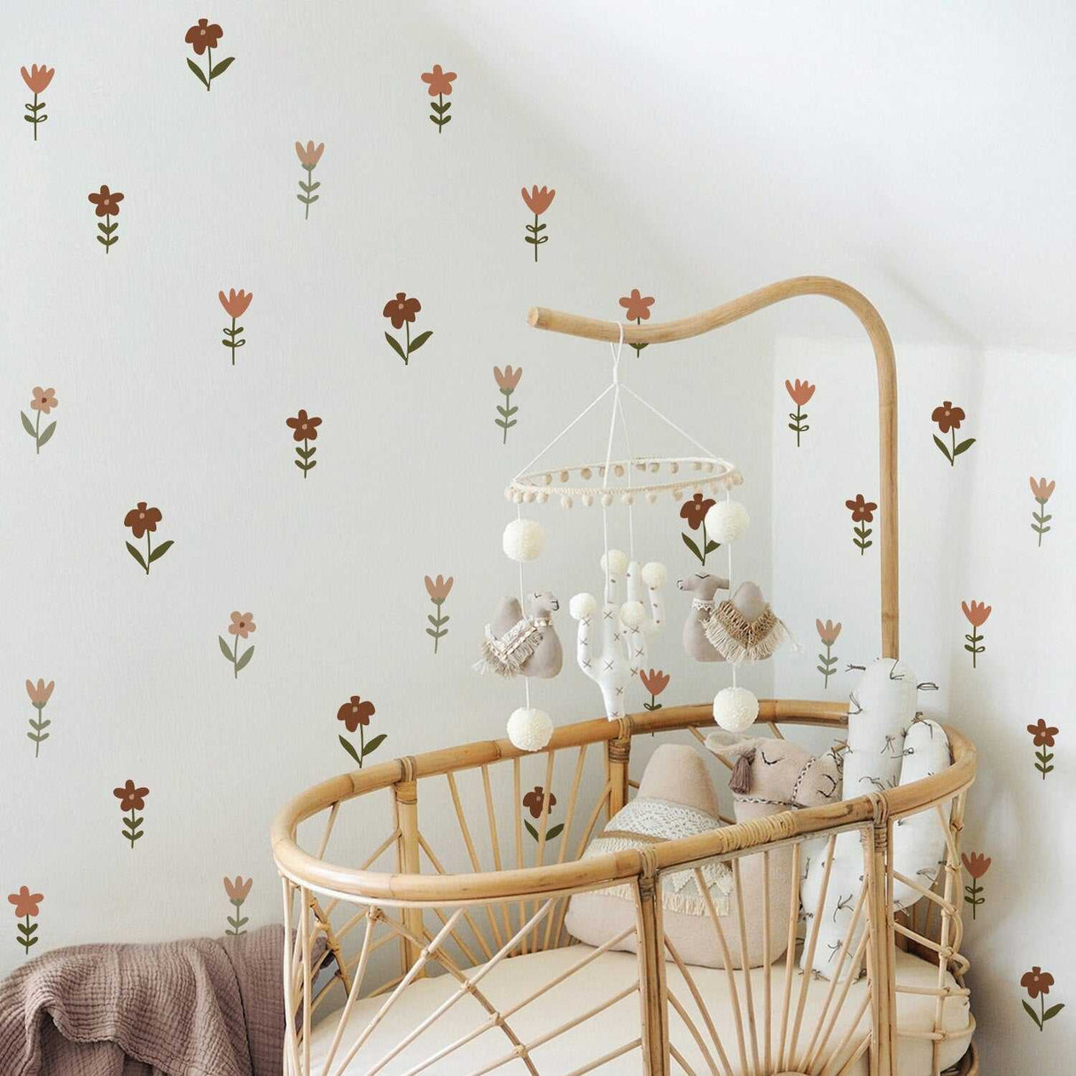 ChandeliersDecor.com-Kids Nursery Bohemian Wall Decals-Boho Flower Wall Decals - Elegant & Stylish Designs