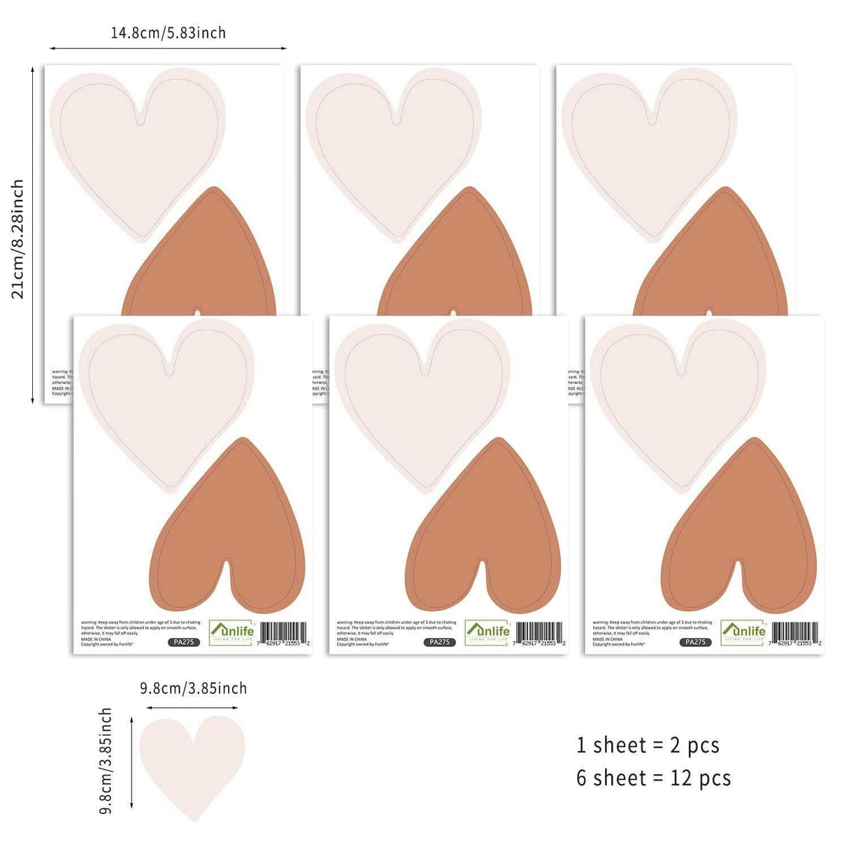 ChandeliersDecor.com-Kids Nursery Bohemian Wall Decals-Boho Hearts Wall Decals: Express Your Style