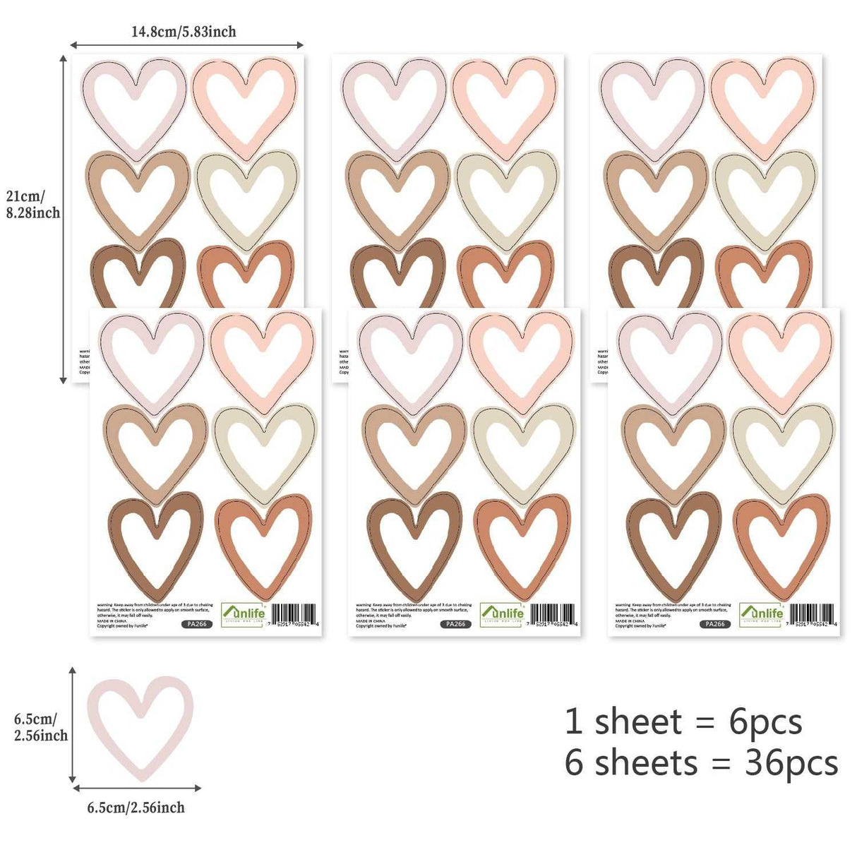 ChandeliersDecor.com-Kids Nursery Bohemian Wall Decals-Boho Hearts Wall Decals Wall Sticker