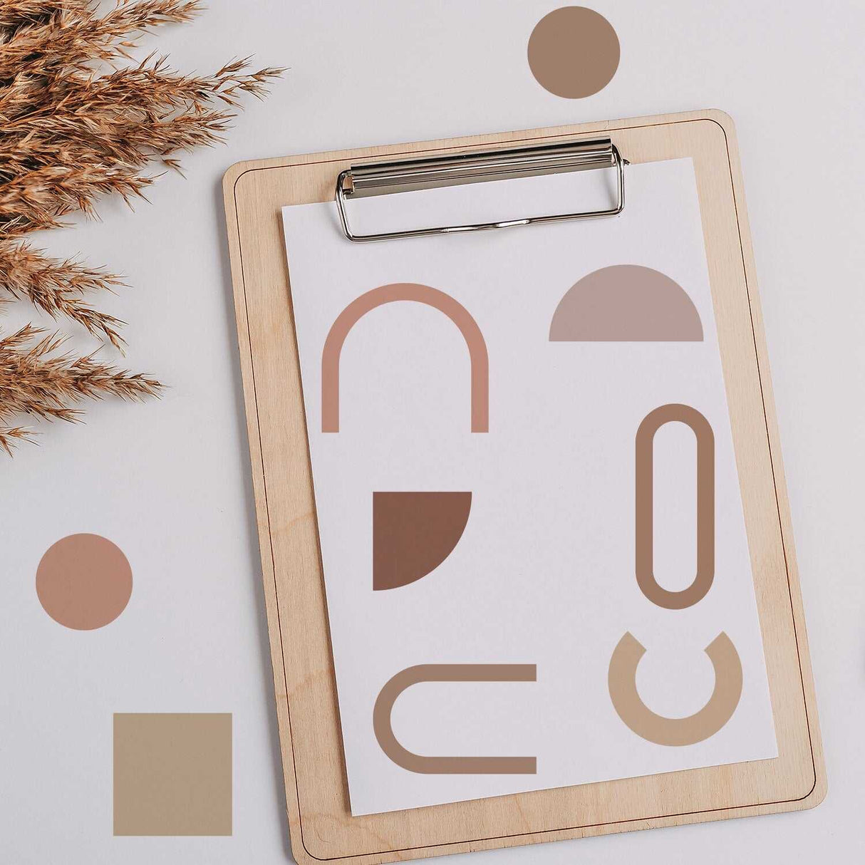 ChandeliersDecor.com-Kids Nursery Bohemian Wall Decals-Boho Minimalistic Shapes Wall Stickers Wall Decal