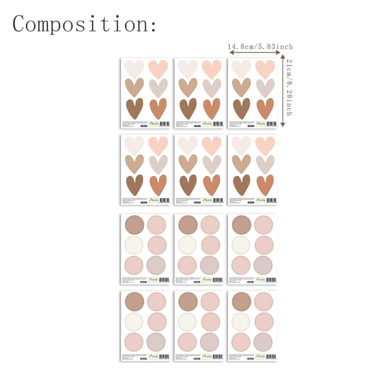 ChandeliersDecor.com-Kids Nursery Bohemian Wall Decals-Boho Pattern Nursery Wall Stickers - Adhesive Decals