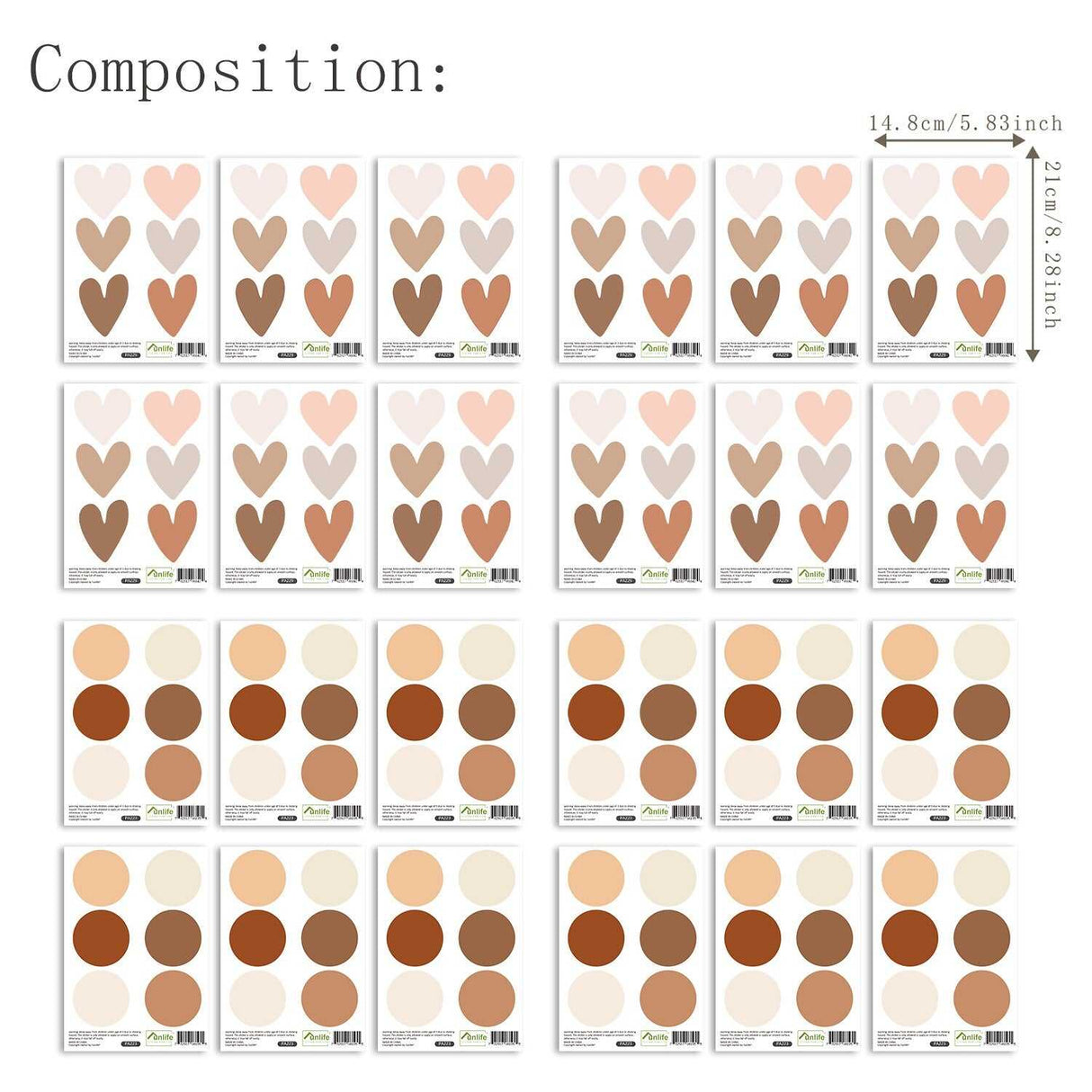 ChandeliersDecor.com-Kids Nursery Bohemian Wall Decals-Boho Pattern Nursery Wall Stickers - Adhesive Decals