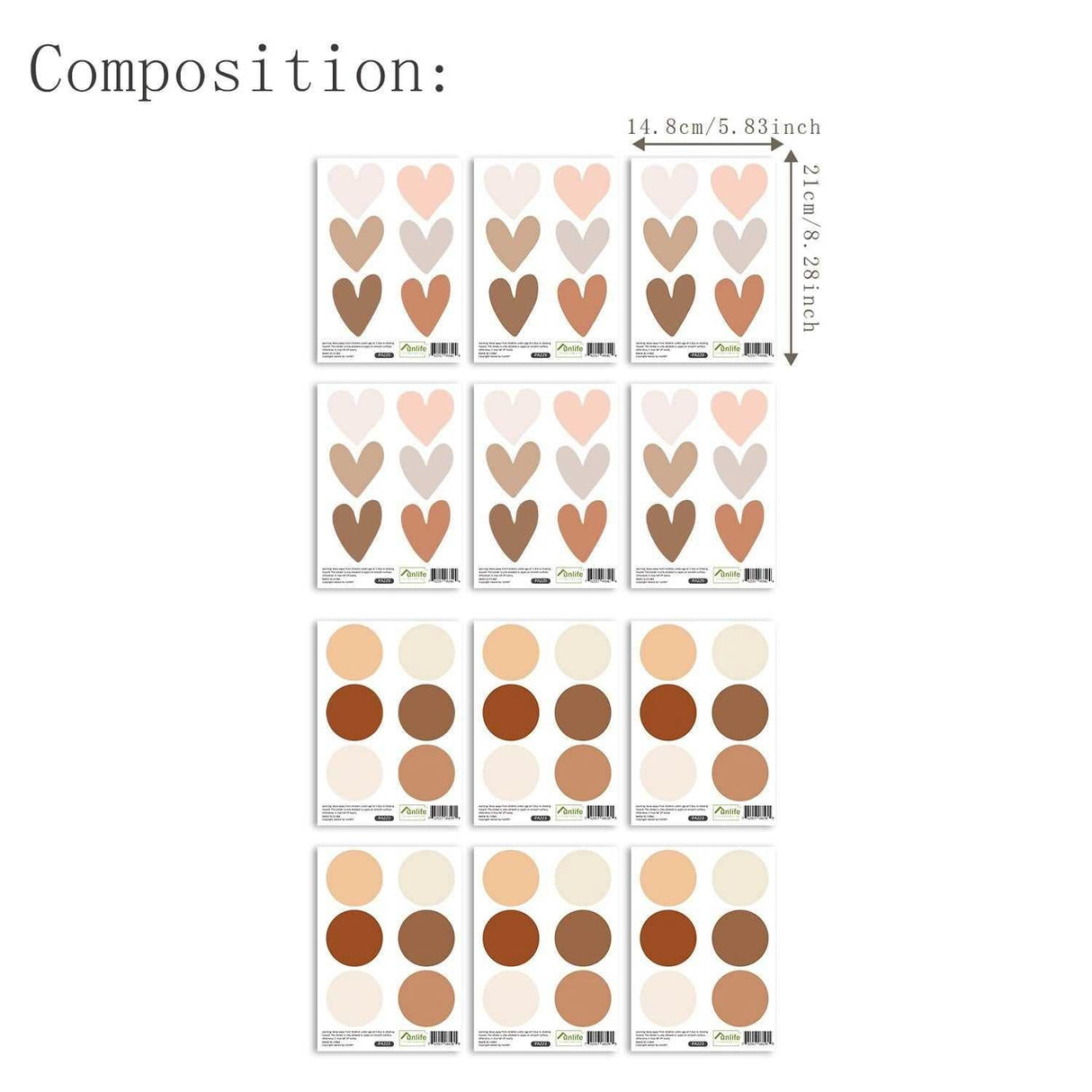 ChandeliersDecor.com-Kids Nursery Bohemian Wall Decals-Boho Pattern Nursery Wall Stickers - Adhesive Decals