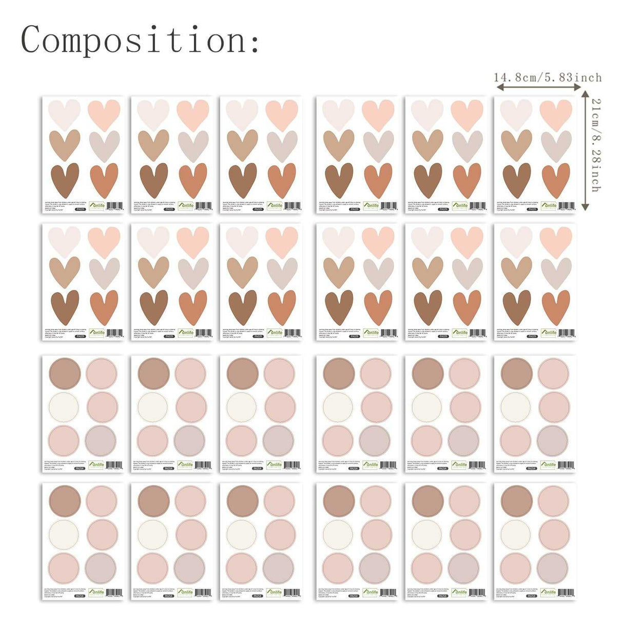 ChandeliersDecor.com-Kids Nursery Bohemian Wall Decals-Boho Pattern Nursery Wall Stickers - Adhesive Decals