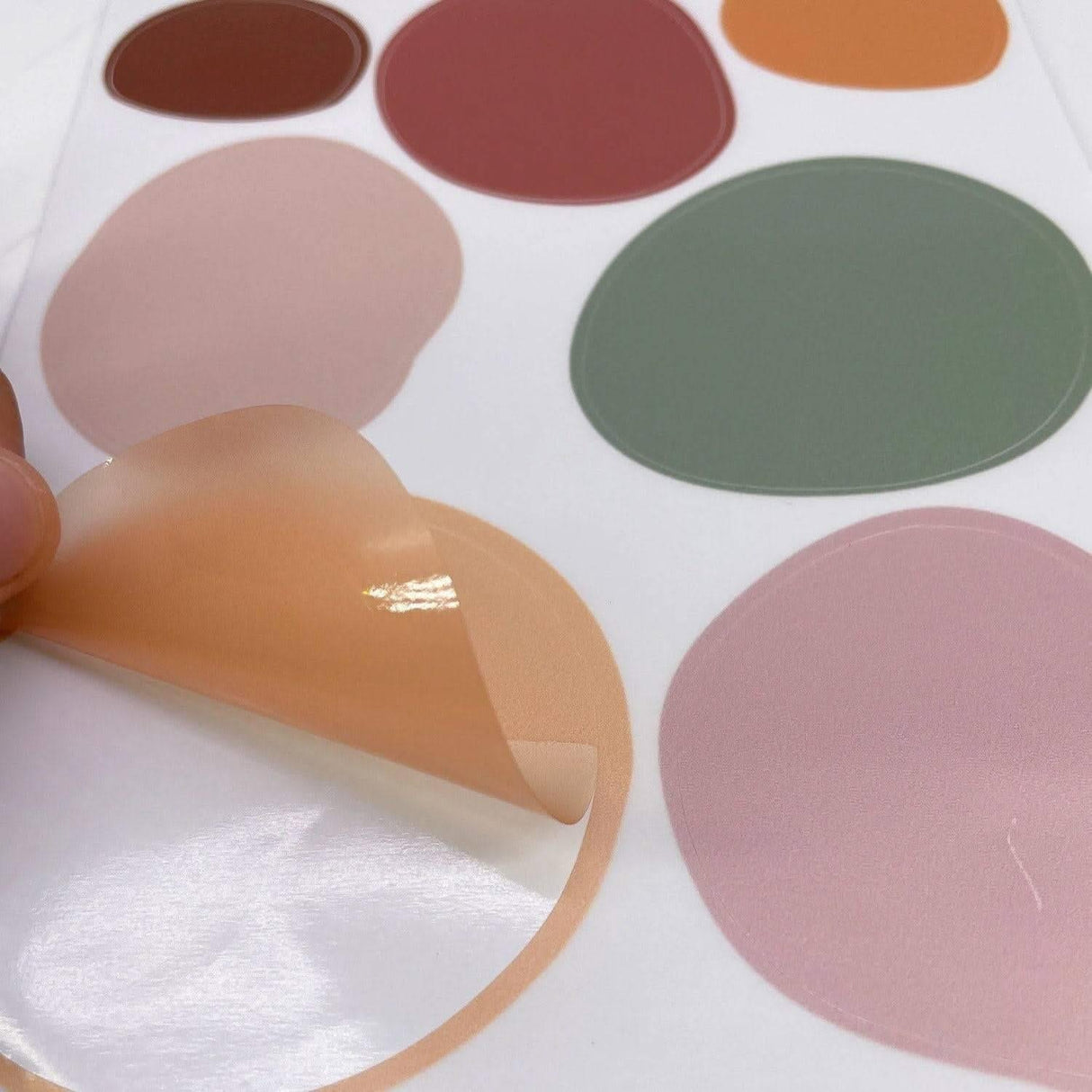 ChandeliersDecor.com-Home Decor Decals-Boho Polka Dot Nursery Wall Stickers for Kids Room - Pebble Design