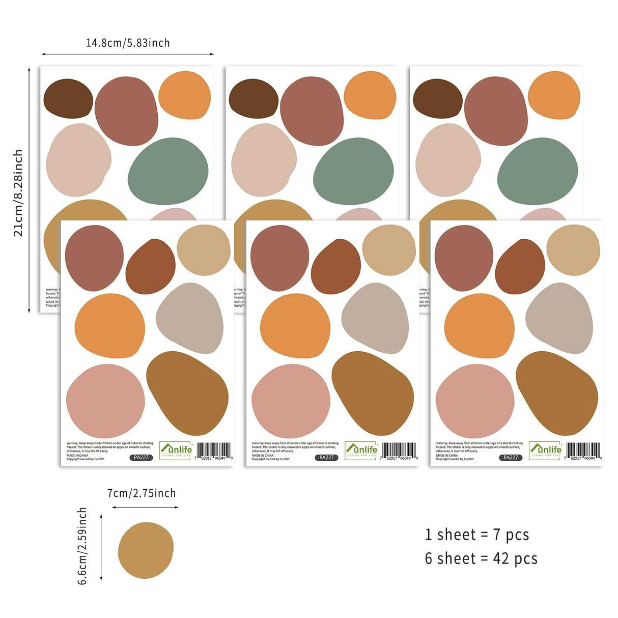 ChandeliersDecor.com-Kids Nursery Bohemian Wall Decals-Boho Polka Dot Wall Stickers Wall Decal