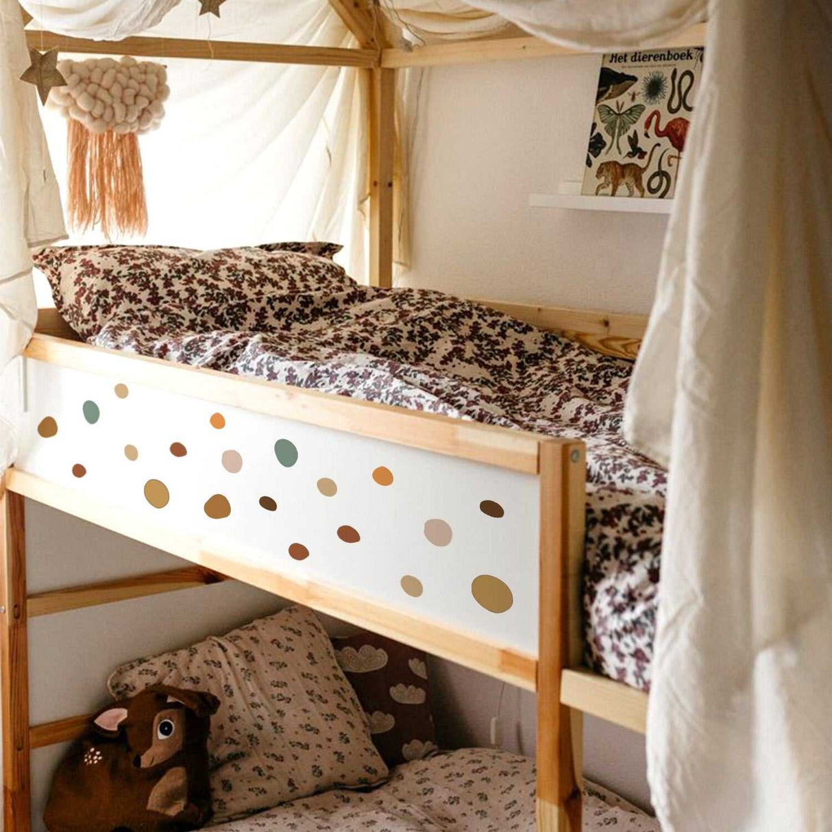 ChandeliersDecor.com-Kids Nursery Bohemian Wall Decals-Boho Polka Dot Wall Stickers Wall Decal