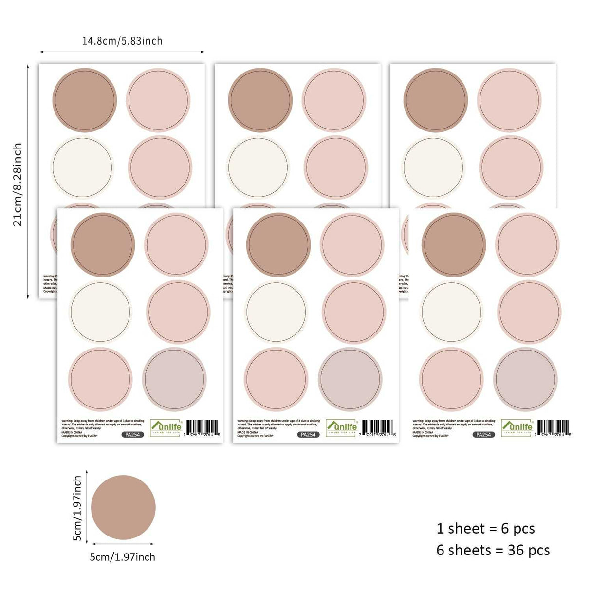 ChandeliersDecor.com-Kids Nursery Bohemian Wall Decals-Boho Polka Dots Nursery Kids Wall Stickers