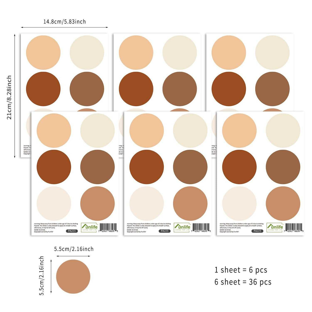 ChandeliersDecor.com-Kids Nursery Bohemian Wall Decals-Boho Polka Dots Nursery Kids Wall Stickers