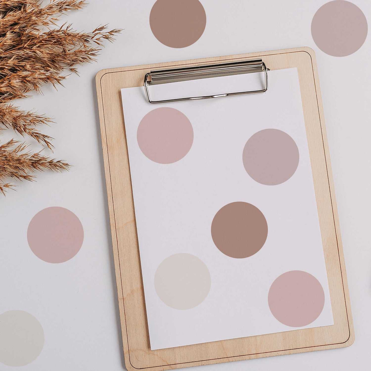 ChandeliersDecor.com-Kids Nursery Bohemian Wall Decals-Boho Polka Dots Nursery Kids Wall Stickers