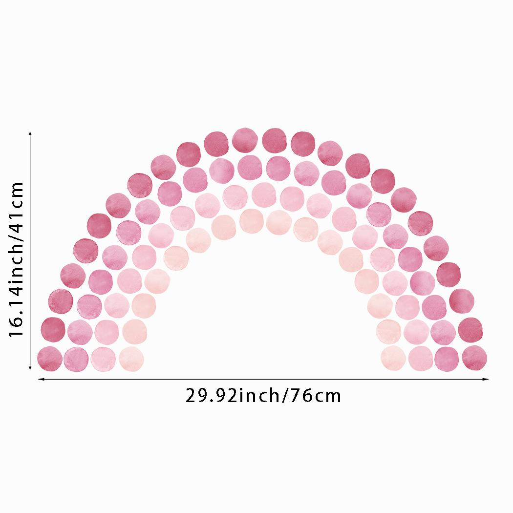 ChandeliersDecor.com-Kids Room Nursery Decals-Boho Rainbow Bohemian Polka Wall Stickers