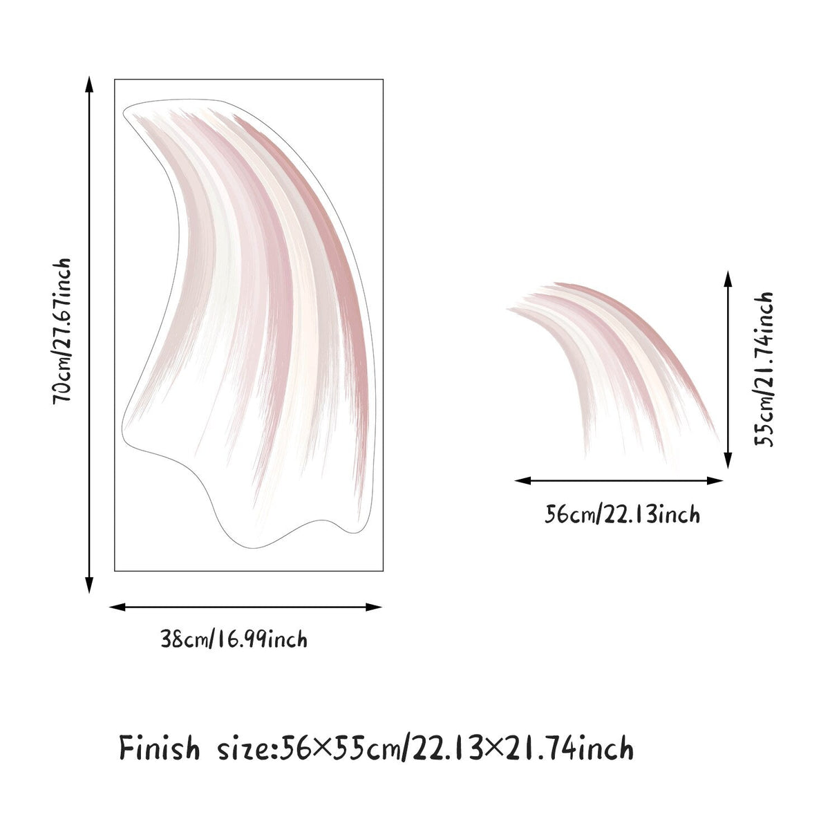 ChandeliersDecor.com-Kids Room Nursery Decals-Boho Rainbow Decal: Vibrant and Stylish Wall Art