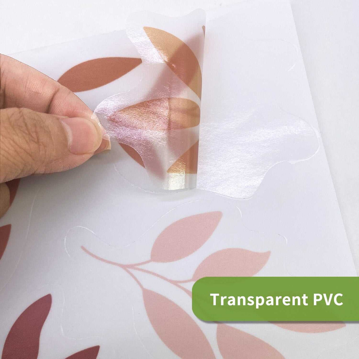 ChandeliersDecor.com-Kids Nursery Bohemian Wall Decals-Boho Rainbow Leaf Pattern Stickers: Adhesive DecalsBoho Rainbow Leaf Pattern Stickers