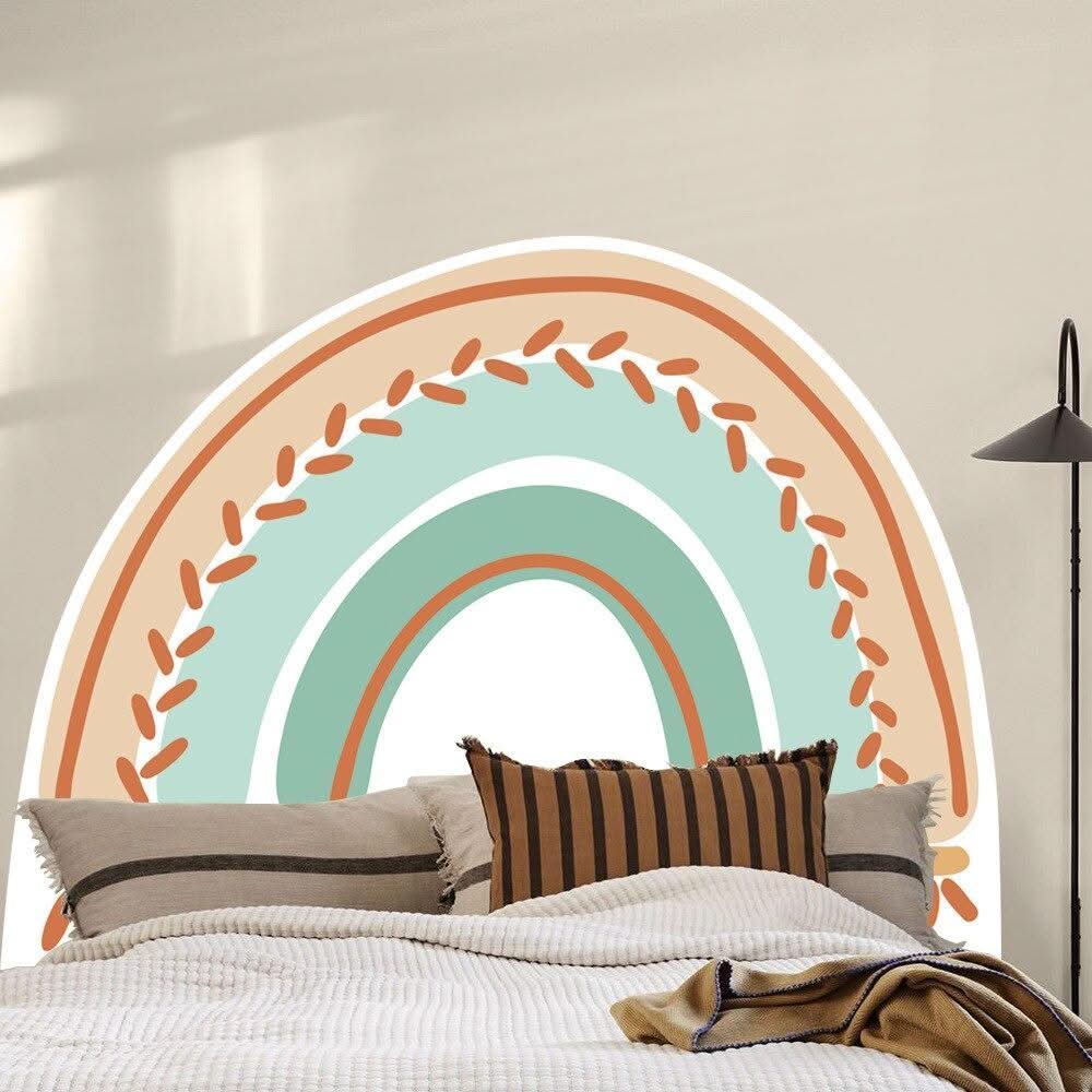 ChandeliersDecor.com-Boho Rainbow Wall Decal for Kids Room