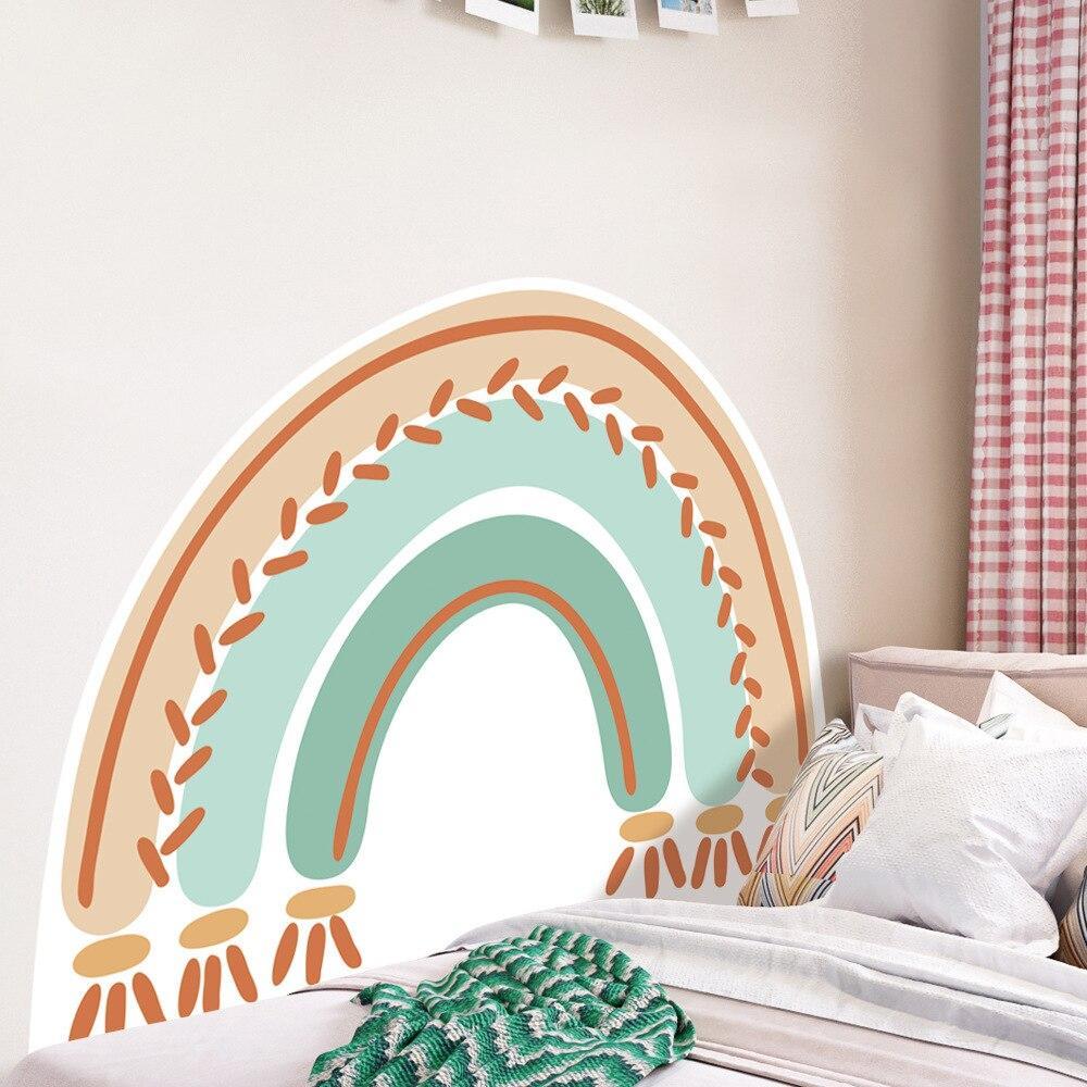 ChandeliersDecor.com-Boho Rainbow Wall Decal for Kids Room