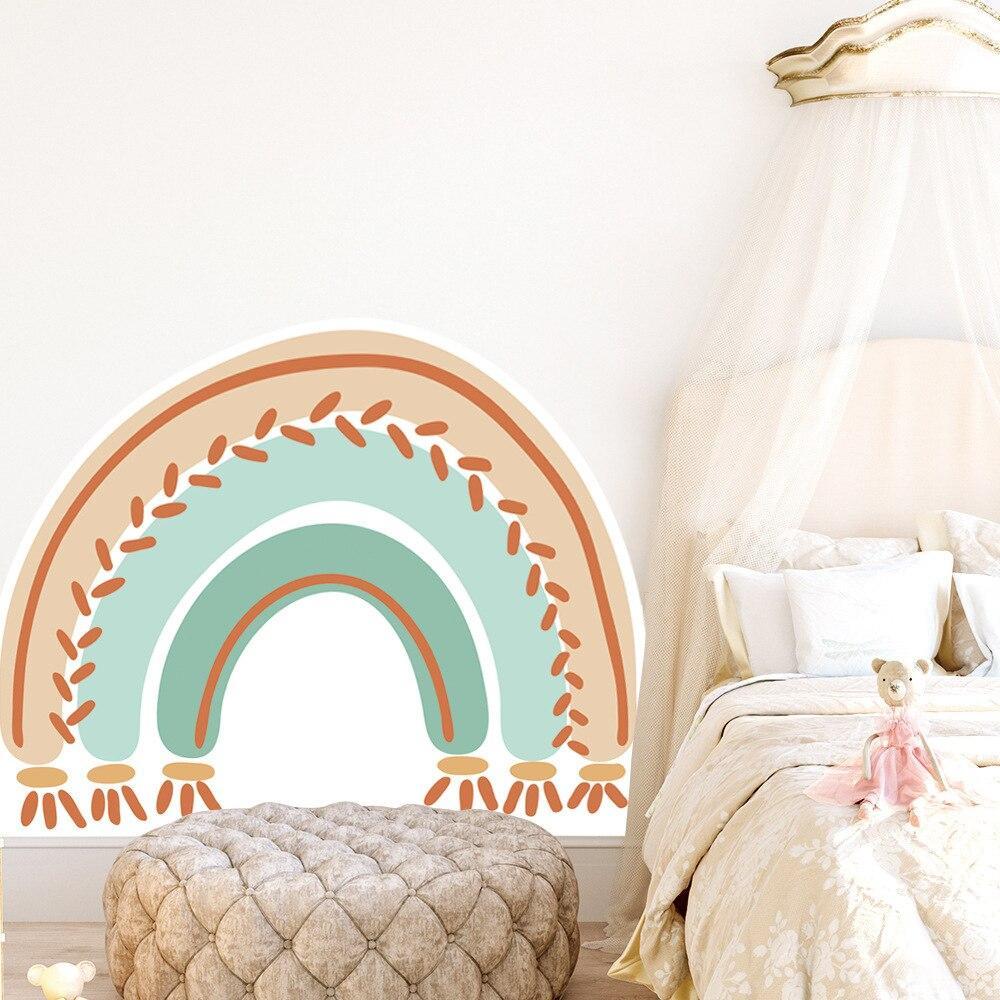 ChandeliersDecor.com-Boho Rainbow Wall Decal for Kids Room