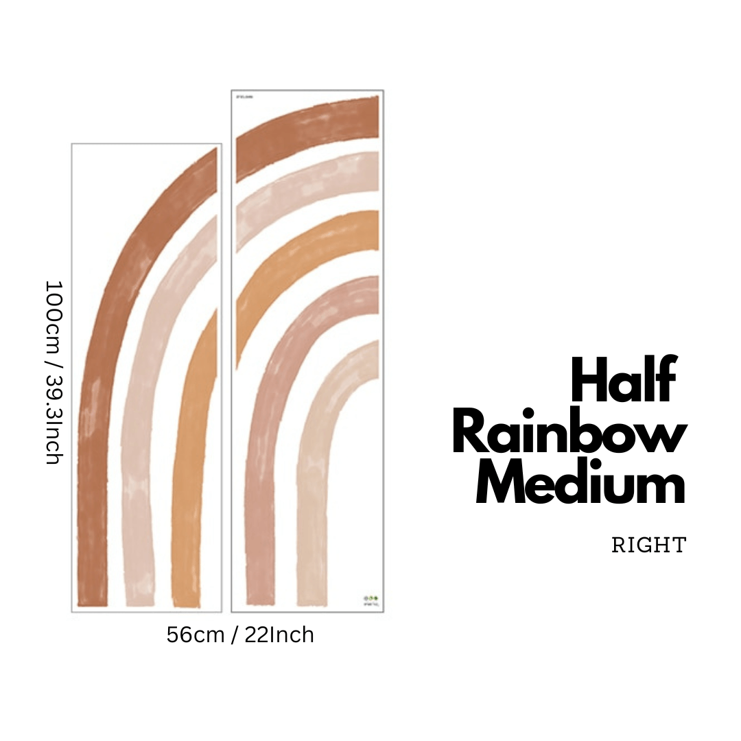 ChandeliersDecor.com-Home Decor Decals-Boho Rainbow Wall Decal | Large Boho Rainbow Wall Sticker