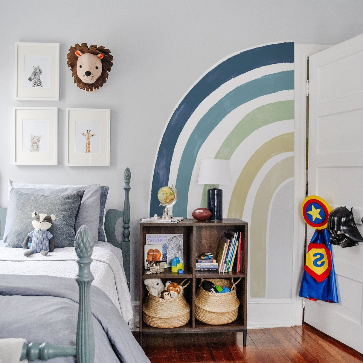 ChandeliersDecor.com-Home Decor Decals-Boho Rainbow Wall Decal - Large Wall Sticker