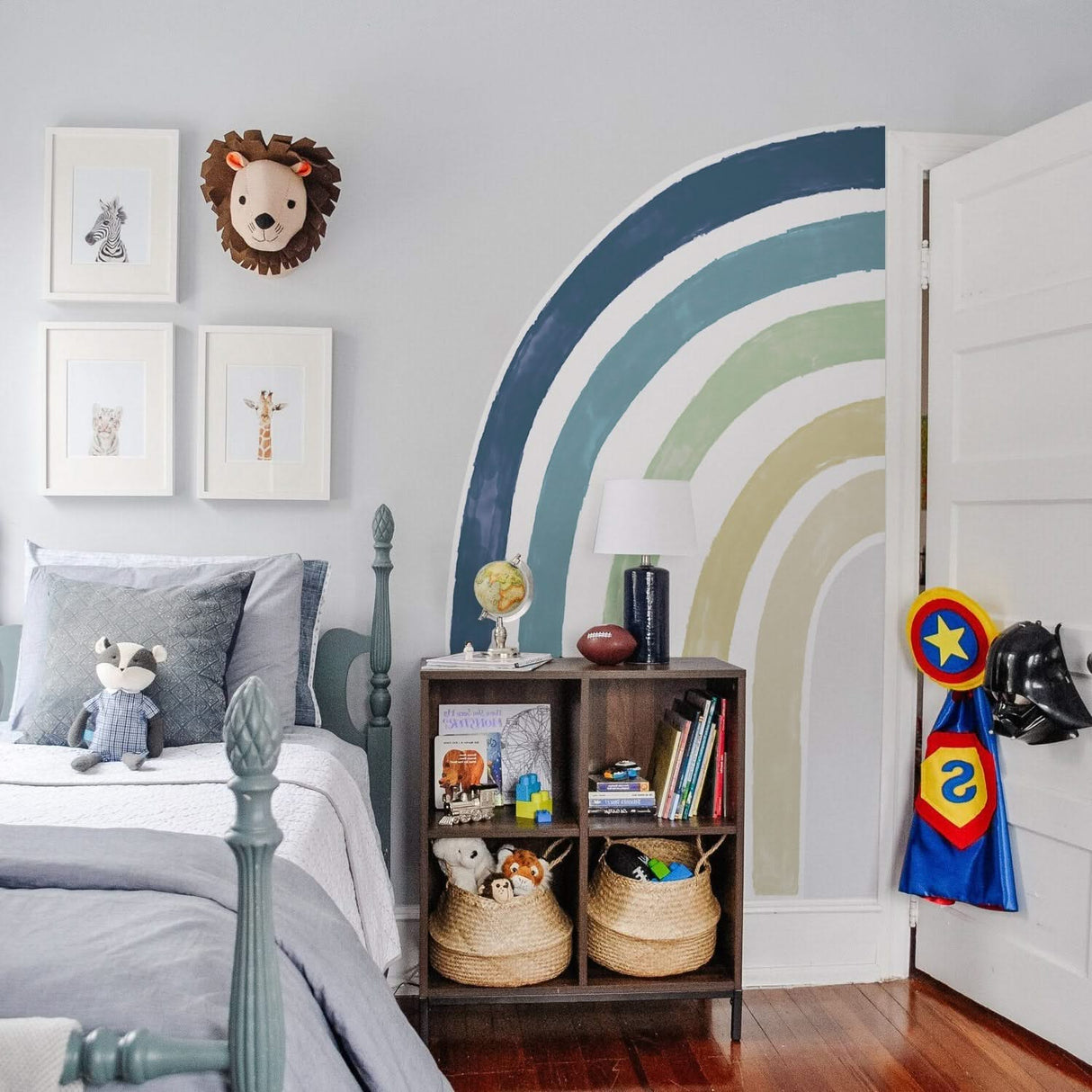 ChandeliersDecor.com-Home Decor Decals-Boho Rainbow Wall Decal - Large Wall Sticker