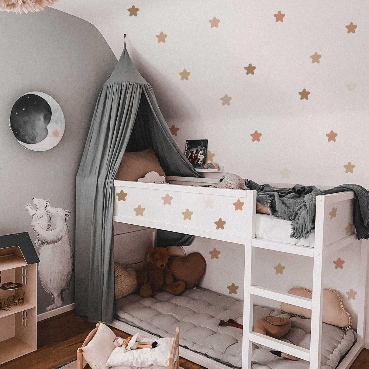 ChandeliersDecor.com-Kids Nursery Bohemian Wall Decals-Boho Stars Wall Decal - Decorative Decals & Artwork