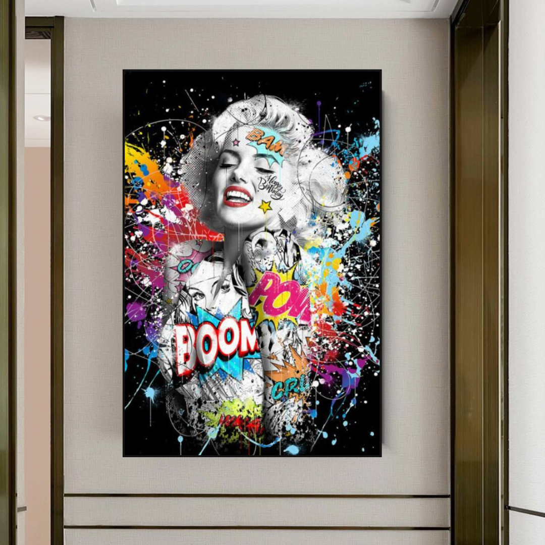 Boom Marilyn Poster - For All Music Lovers-ChandeliersDecor.com