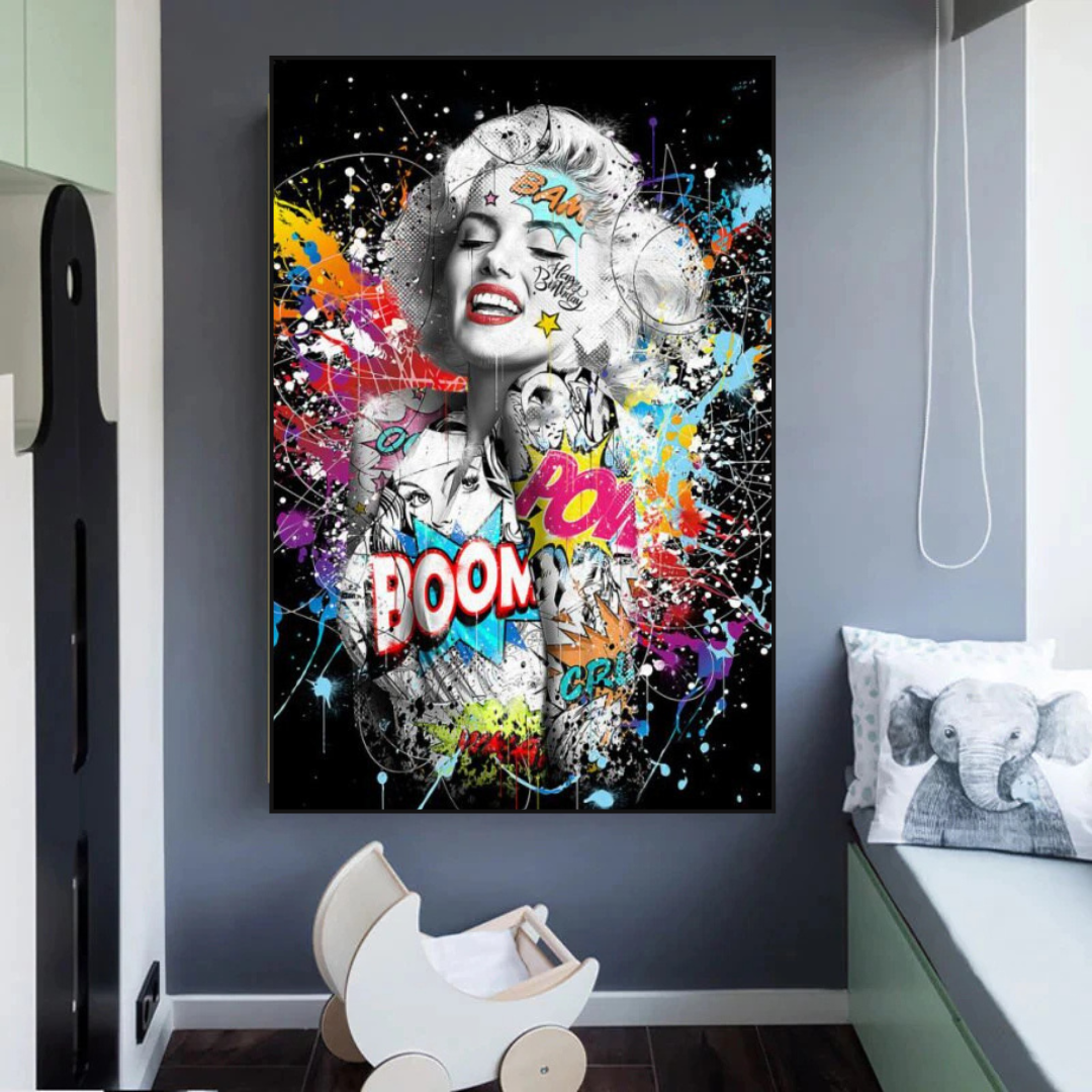 Boom Marilyn Poster - For All Music Lovers-ChandeliersDecor.com